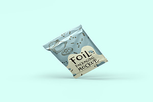 Foil Packaging Mockup - 8 Views