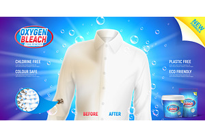 Oxygen bleach cleanser concept, a Product Mockup by Andrey Yaroslavtsev