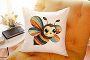 Quirky Funny Bee Clipart, an Illustration by Sublimation Artist (Thumbnail 6 of 6)