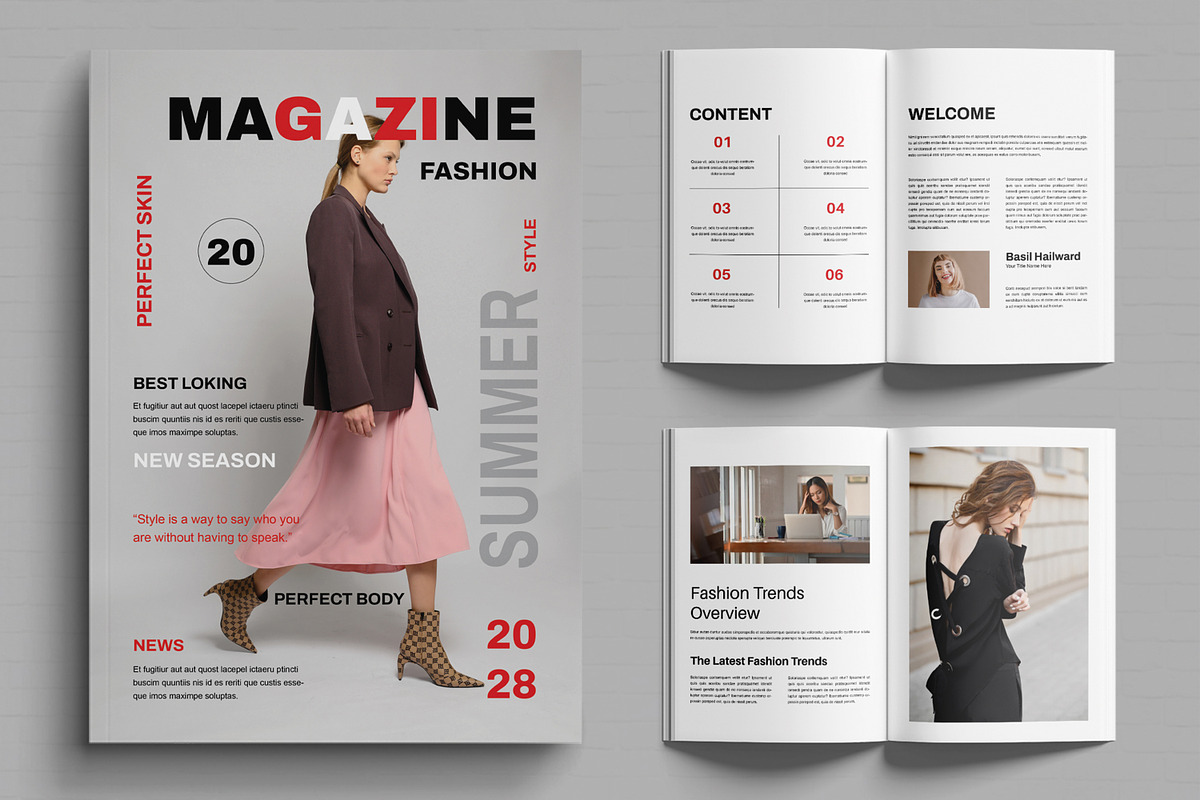Creative Fashion Magazine Design