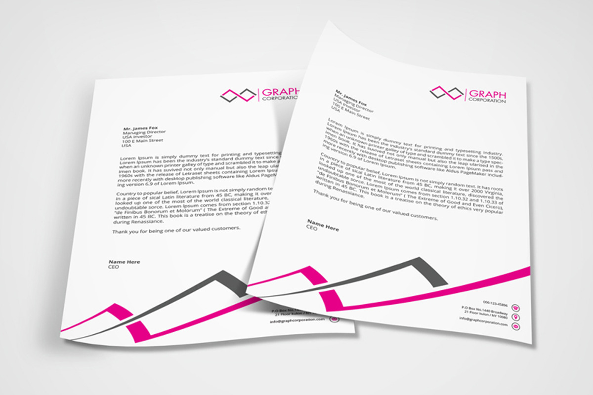 Letterhead, a Stationery Template by asimalikhan555 (Photo 2 of 5)