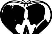 Black Heart Love Silhouette Icons Se, an Illustration by Designer_Momina (Thumbnail 8 of 18)