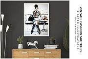 Vintage Fashion Sketches, a Person Illustration by Digital Art Creations (Thumbnail 4 of 7)