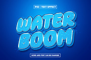 Water boom editable 3d text effect, a Layer Style Add-On by AP Market (Thumbnail 1 of 2)