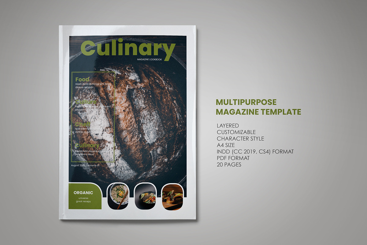 Culinary Magazine Template, a Magazine Template by rudiSasori