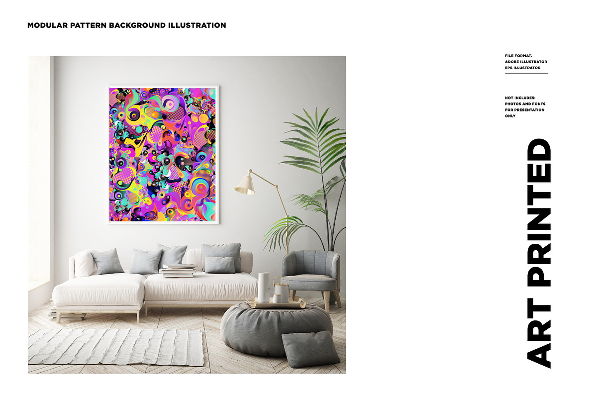 100 Modular Pattern Illustration, a Decorative Illustration by singpentinkhappy (Photo 8 of 10)