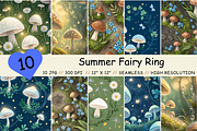 Summer Fairy Ring Seamless Pattern, a Pattern Graphic by FloridPrintables (Thumbnail 1 of 13)