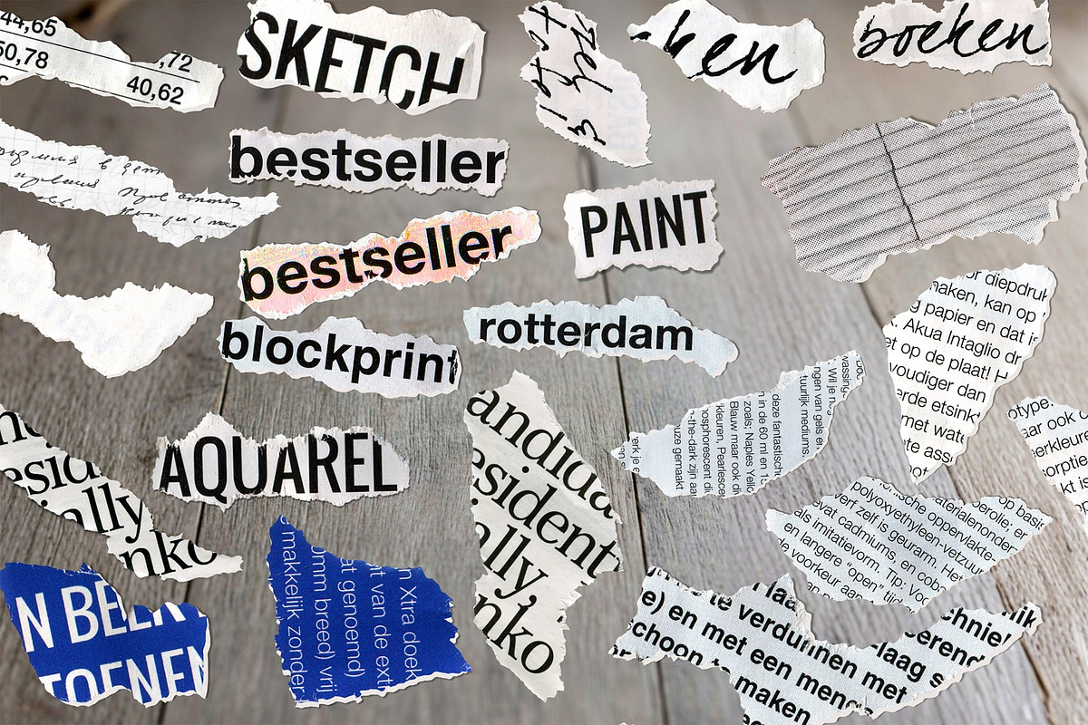 Newspaper Clippings Torn Papers PNG, an Object Graphic by ilonitta (Photo 2 of 7)