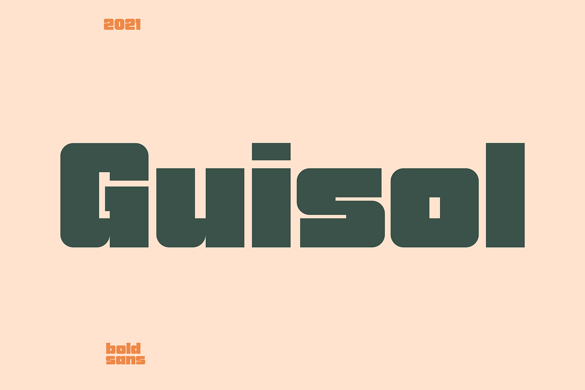 Guisol Bold Sans, a Sans Serif Font by 24Design Studios (Photo 1 of 7)