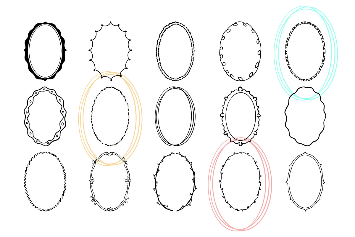 Hand Drawn Frame Vol 1, a Decorative Illustration by Tekuni (Photo 13 of 14)