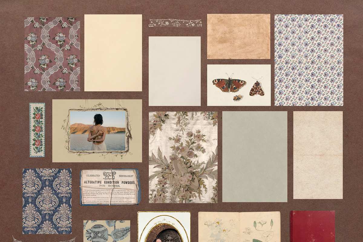 4 in 1: Vintage Collage Bundle, an Object Graphic by Lidberia (Photo 4 of 12)