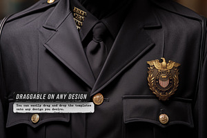 Police / Army / Sheriff Metal Badges