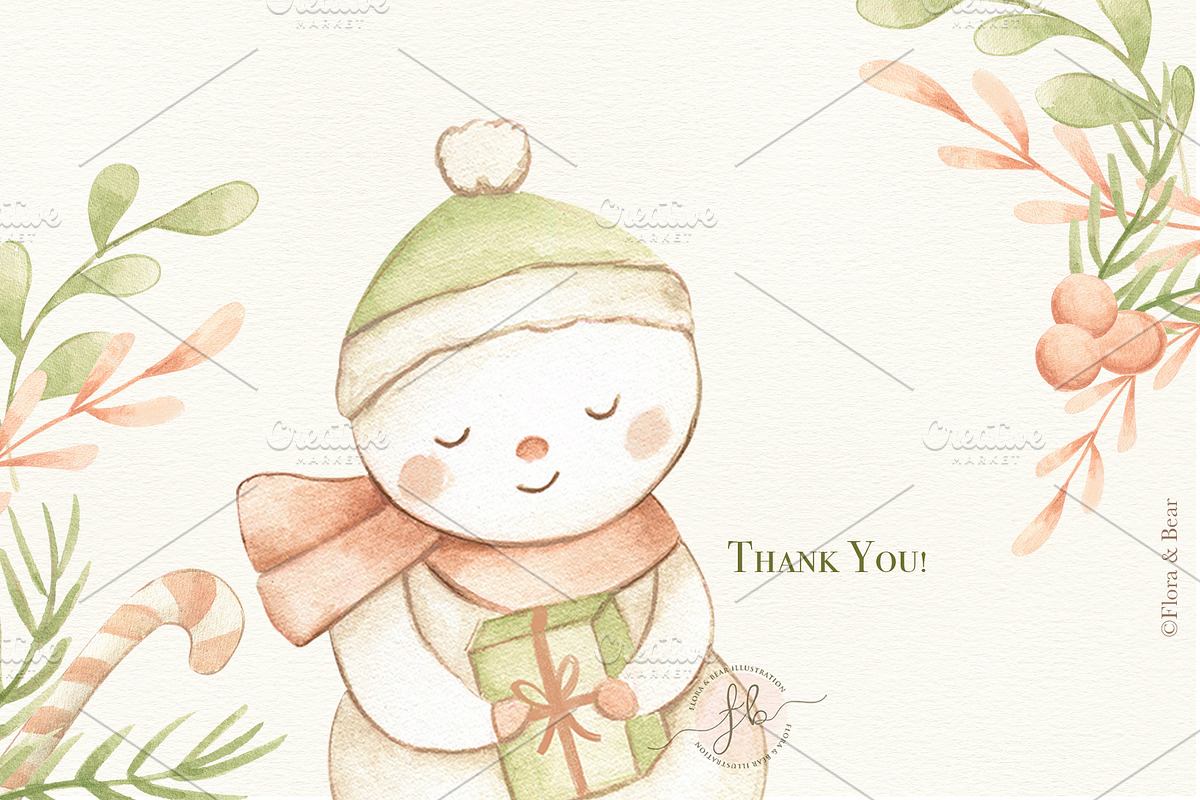 Baby's First Christmas, an Animal Illustration by Flora+Bear (Photo 4 of 4)