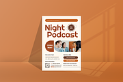 Night Podcast Flyer, a Flyer Template by SquidPixey (Thumbnail 1 of 6)