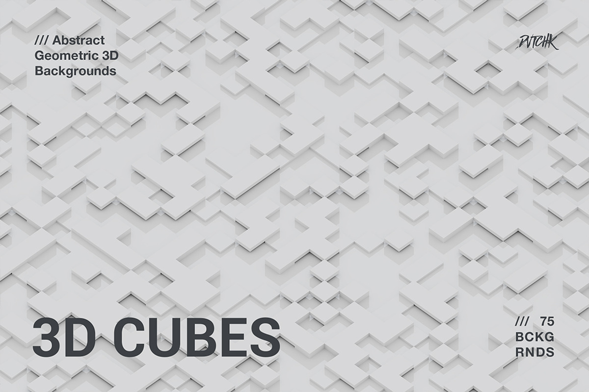 3D Cubes | Geometric Backgrounds, a Background Graphic by dvtchk (Photo 7 of 9)