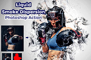 Liquid Smoke Dispersion Photoshop, an Action Add-On by Studio Retouch (Thumbnail 1 of 12)
