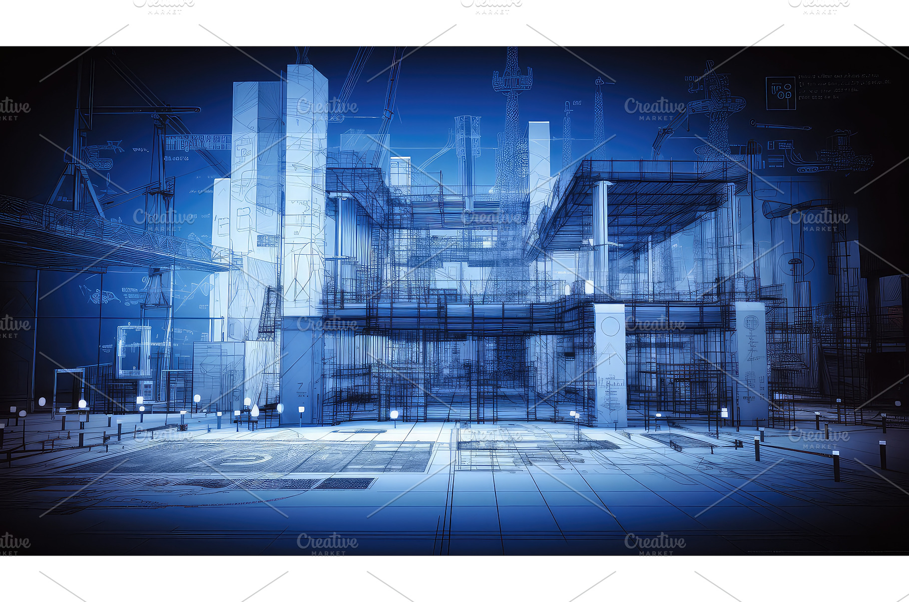 structure construction architecture, an Industrial Photo by pikepicture