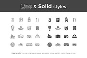 Travel Icons, a Solid Icon by filborg (Thumbnail 2 of 2)