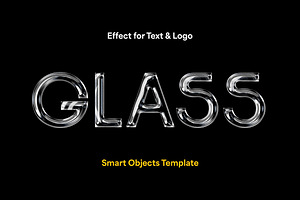 Glass Text & Logo Effect, a Layer Style Add-On by Design Squad