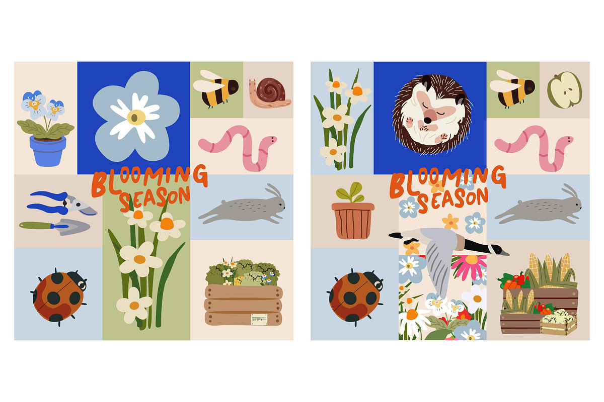 Blooming season design collection, a Decorative Illustration by Luamor (Photo 13 of 16)