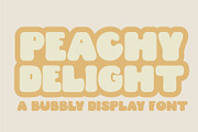 Peachy Delight A Bubbly Font Duo, a Handwritten Font by Prestige Artsy Studio (Thumbnail 1 of 9)