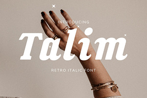 Talim Retro Vintage Italic