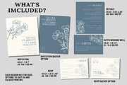 Blue Wedding Invitation Template, an Invitation Template by LushBury (Thumbnail 2 of 5)