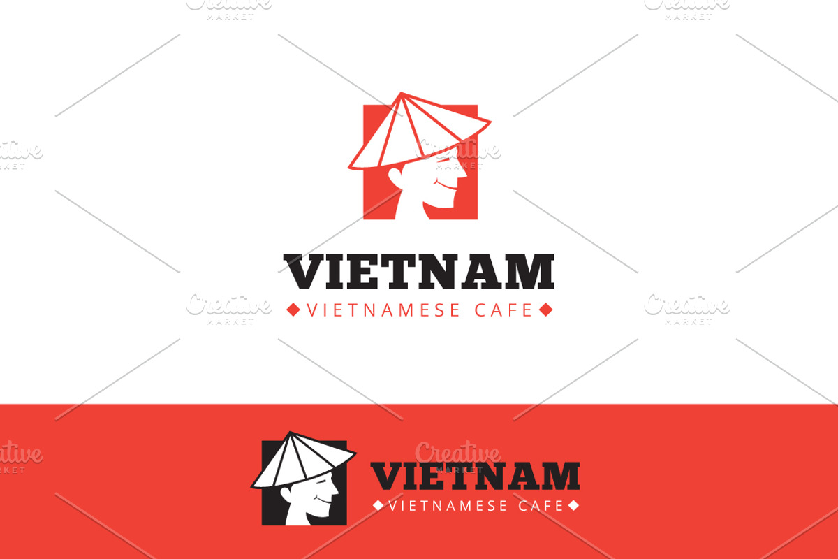 Vietnam Food Logo, a Branding & Logo Template by Trapezoid