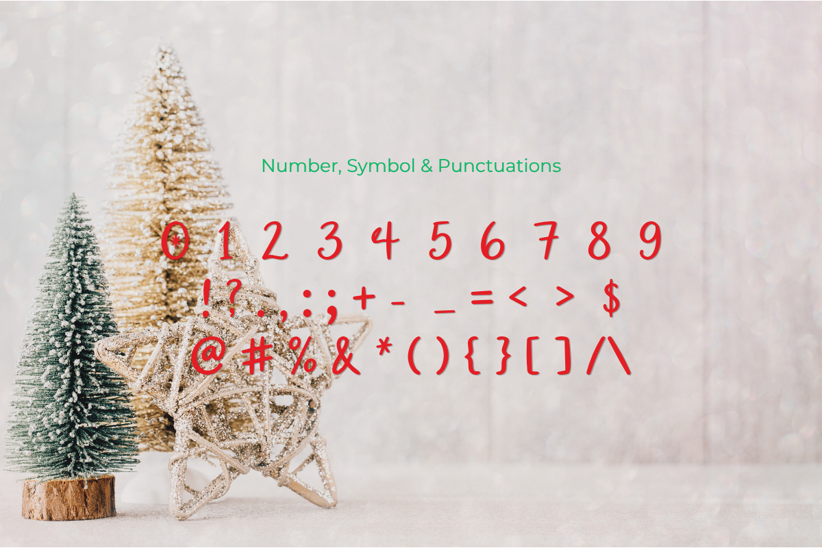 Merry Whimsy – Christmas Handwritten, a Handwritten Font by AN Productions (Photo 4 of 4)