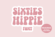 The best Sixties Hippie Font, a Sans Serif Font by Little Type Factory (Thumbnail 1 of 12)