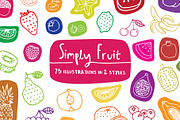 Simply Fruit Illustration Pack, a Food Illustration by Linseed Studio (Thumbnail 1 of 6)