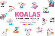 Koala Bear Animation Stickers, an Emoji Icon by Vectors Market (Thumbnail 1 of 3)