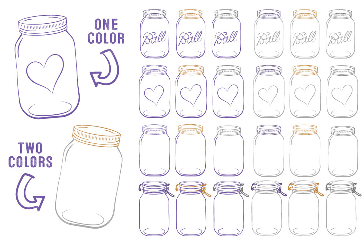 Purple Jar Vectors & Clipart, an Illustration by Amanda Ilkov (Photo 3 of 4)