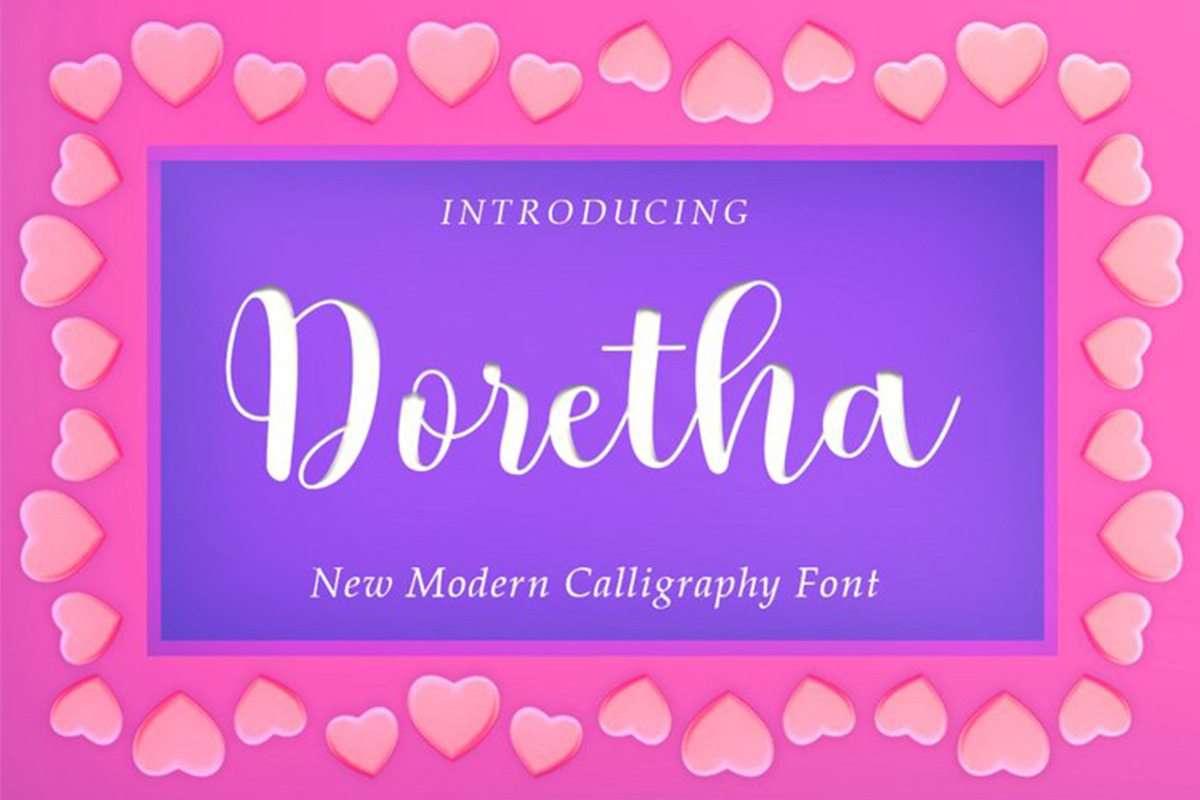 Doretha Script, a Script Font by Solidtype (Photo 1 of 7)