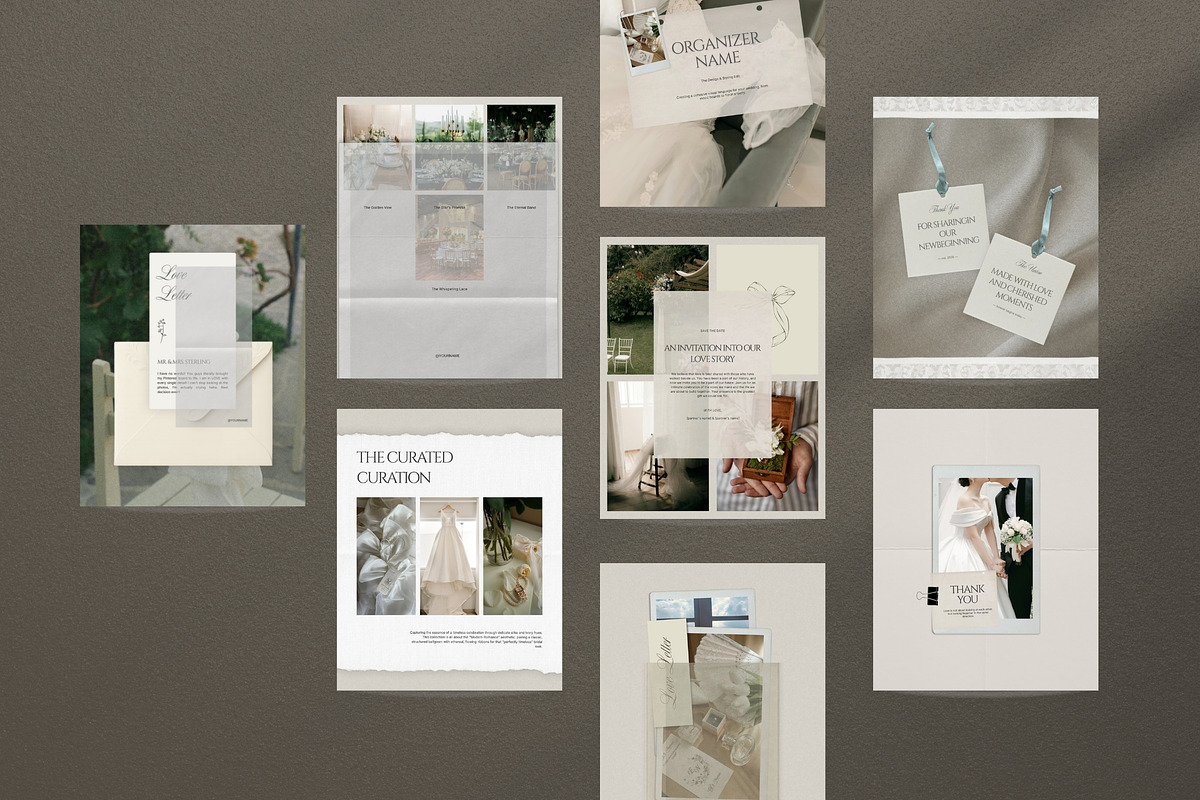 Modern Romance Wedding Canva Pack, a Social Media Template by Pani Temp. (Photo 10 of 13)