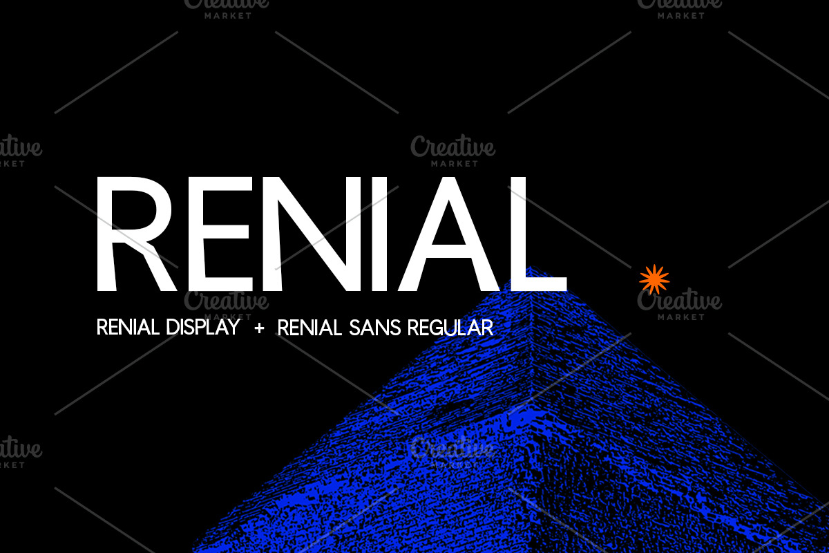 Renial Display, a Sans Serif Font by rejazer (Photo 1 of 11)