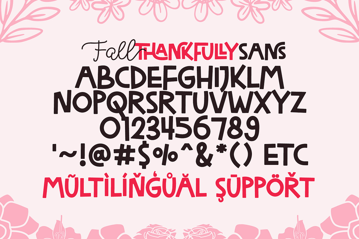 Fall Thankfully Fun & Cute Font Duo, a Handwritten Font by Airotype (Photo 11 of 12)