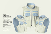 Men's Vest Zipper Mockup, a Shirt Mockup by Nanggroe Scripting (Thumbnail 2 of 9)