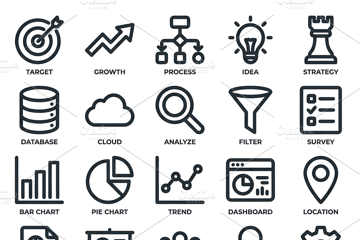 200 Minimalist Line Art Icon Bundle, an Outline Icon by MRI STUDIO (Photo 7 of 9)