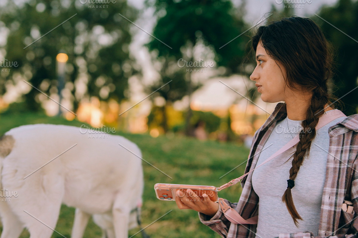 Woman with White Dog Photos, an Animal Photo by Tekso (Photo 6 of 6)