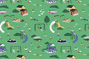 Kids play on kindergarten playground, a Person Illustration by PaperTrident (Thumbnail 5 of 10)