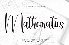 Mathematics | Script Font