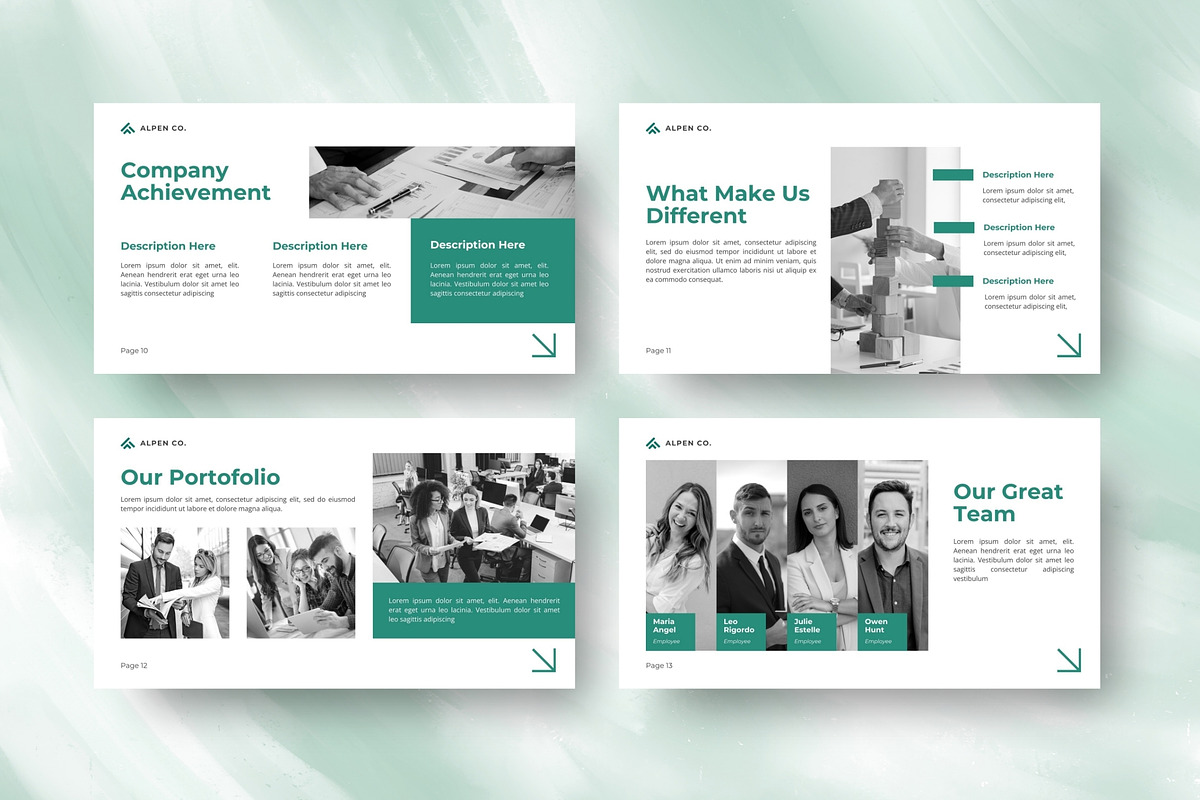 Company Profile Keynote Template, a Presentation Template by FIBRINOSÄ (Photo 2 of 4)