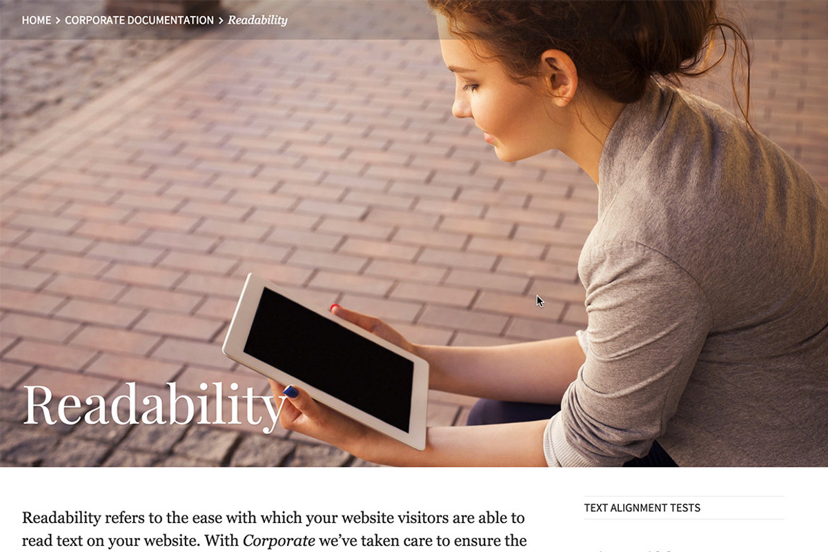 Corporate WordPress Theme, a WordPress Template by We Cobble (Photo 3 of 5)