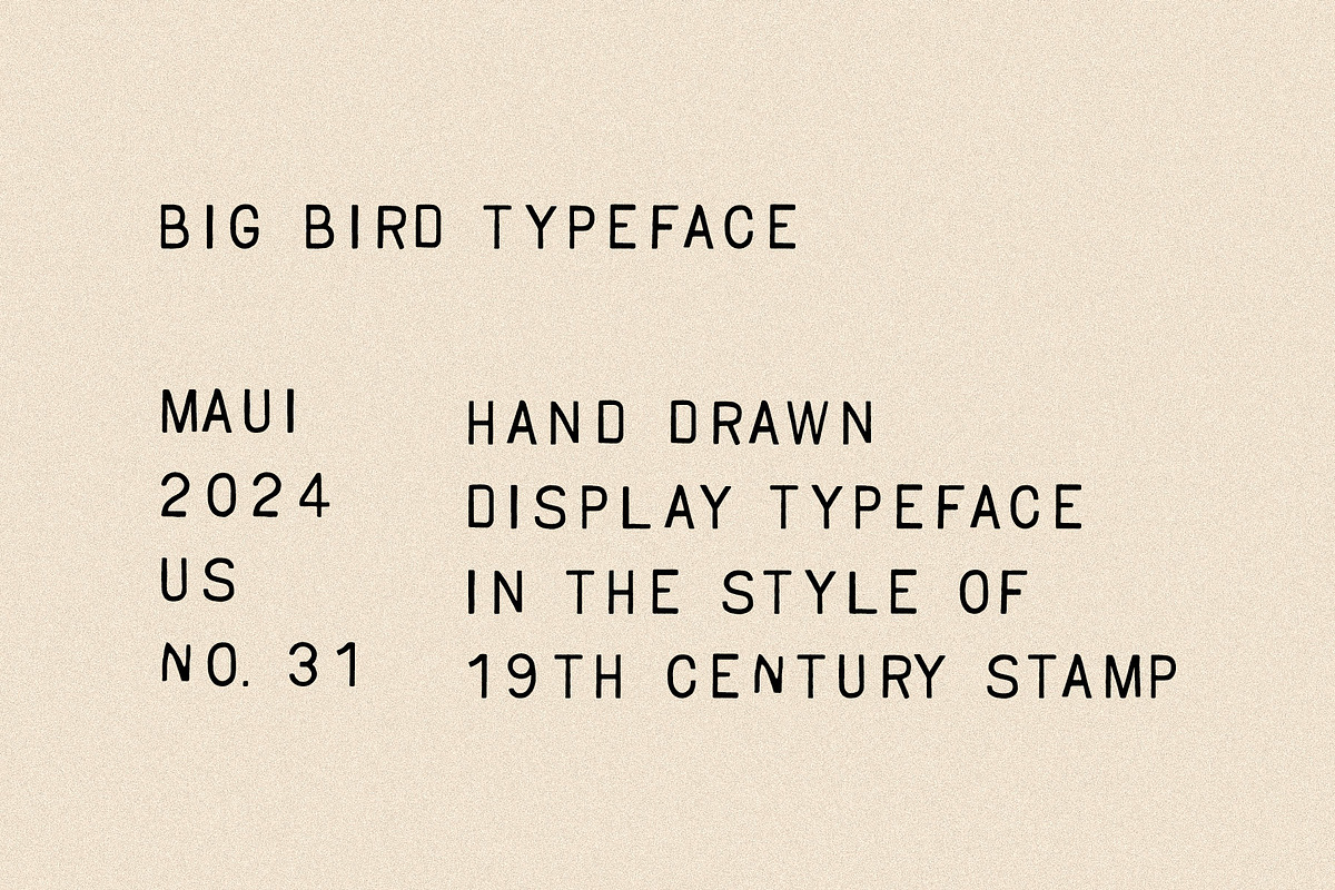 Big Bird Font