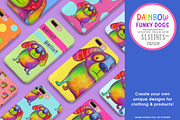 Rainbow Funky Dog Illustrations PNG, an Illustration by SLS Lines (Thumbnail 7 of 10)