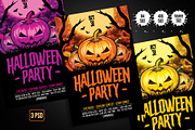 Halloween Party Flyer, a Flyer Template by AyumaDesign (Thumbnail 1 of 3)