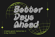 Qebox Chrome - 3D SVG Font, a Handwritten Font by productype1 (Thumbnail 4 of 11)