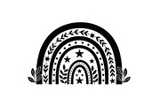 Boho Rainbow Silhouette Bundle, an Illustration by yasushie (Thumbnail 3 of 31)