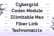 GC Exolink – Infinite Boldness, a Sans Serif Font by Glyphonic (Thumbnail 10 of 15)